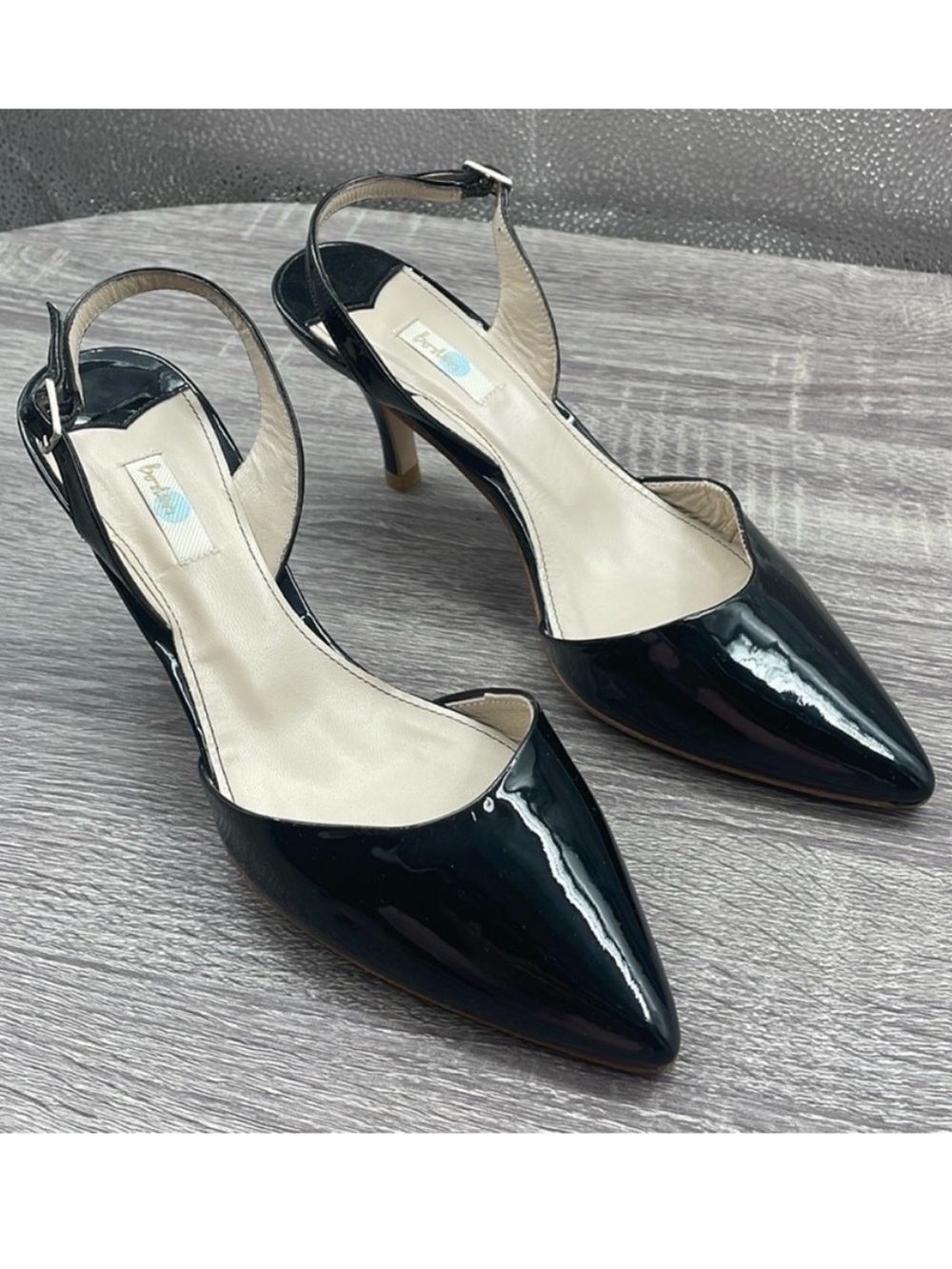 BODEN Spain Made Leather Pointy Toe Sling Back Shoes. EU37.